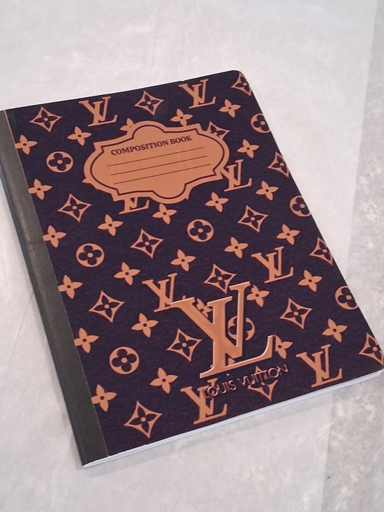 Designer inspired Other - Designer inspired Monogram Composition Notebook - Brown & Black.New